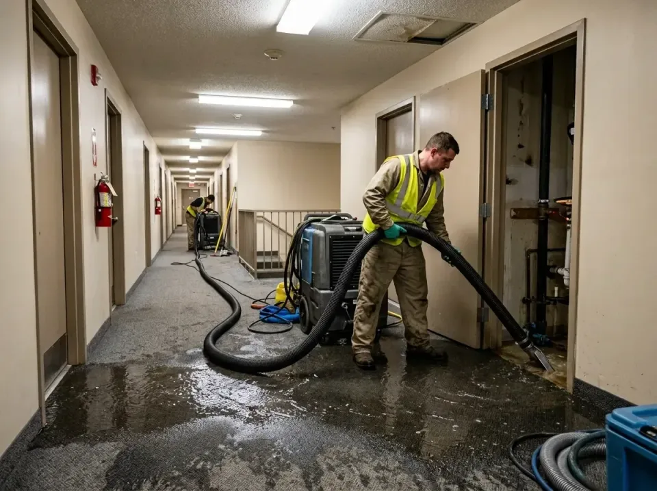 multi-unit-apartment-hallway-f-005 — frequently asked questions, Emergency Burst Pipe Water Extraction & Removal in Wesley H…